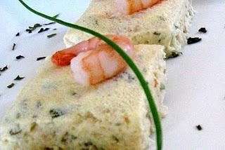 Terrine de crabe aux Crevettes et Laitue de mer Terrine de crabe aux Crevettes et Laitue de mer