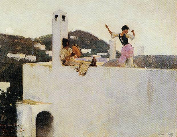 John Singer Sargent - Peintre américain -Partie 3- Aquarelliste, paysagiste et toujours portraitiste capri-1878-huile.1274802216.jpg