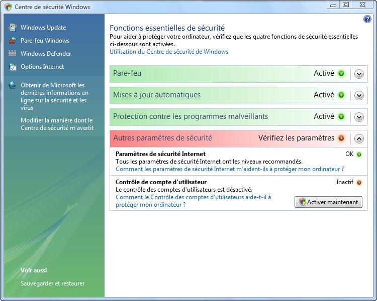 #54 Désactiver les notifications de sécurité Windows