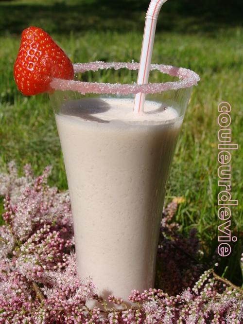 Milk-shake aux fraises (au thermomix)