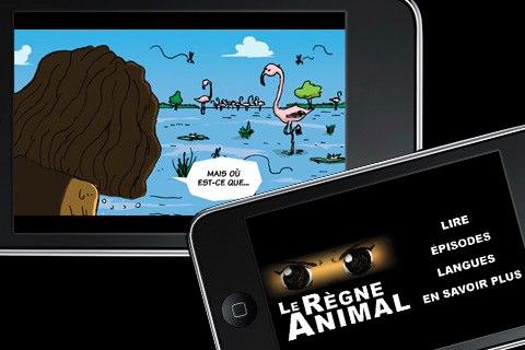 Le Règne Animal : une BD originale pour mobile