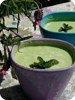 salade verte à boire ou soupe froide toute verte salade verte à boire ou soupe froide toute verte