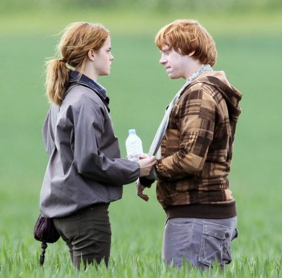 Emma Watson et Rupert Grint: tournage Harry Potter mai 2010