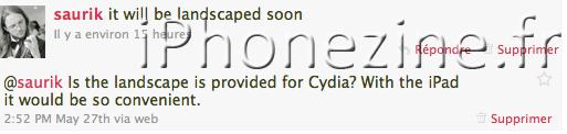 Cydia en mode « Paysage » arrive bientôt