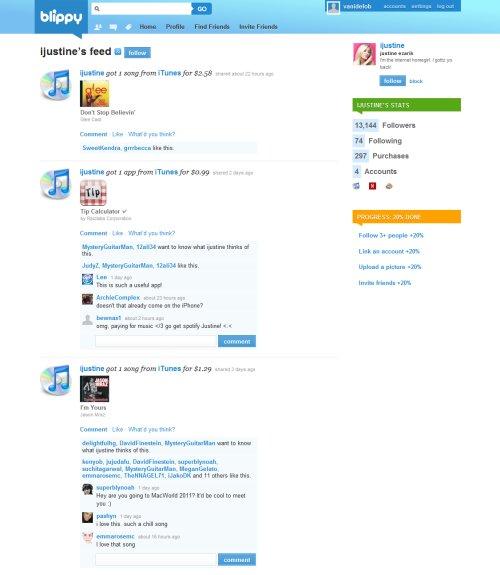 Blippy: the twitter of ecommerce