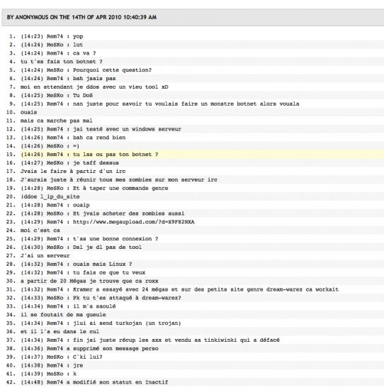 botnet Wawa-Mania est bien une organisation structurée de cyber délinquants