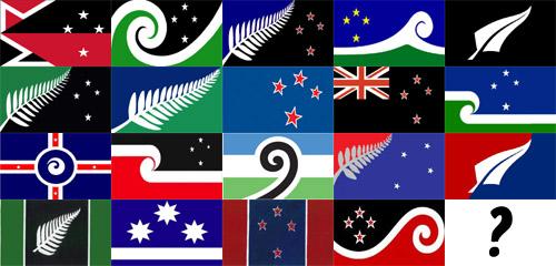 La Nouvelle-Zélande dans de beaux drapeaux