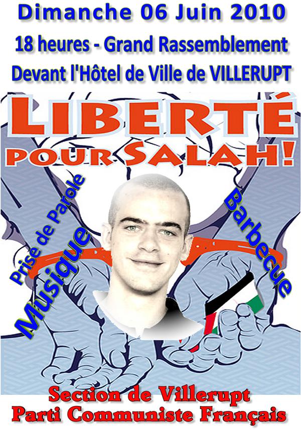 Spontanéité quand tu nous tiens… Le Dimanche 06 JUIN 2010 à Villerupt exigeons la libération de Salah HAMOURI et venez SOUTENIR le peuple PALESTINIEN