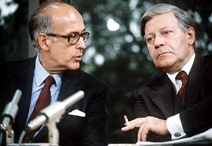 Giscard et Schmidt en 1980