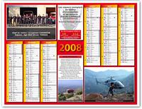 La calendrier des pompiers
