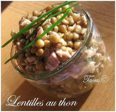 Salade de lentille au thon