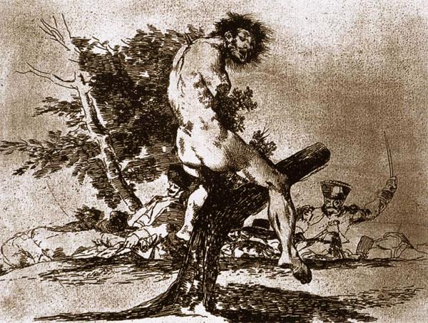 Supplice, par Goya