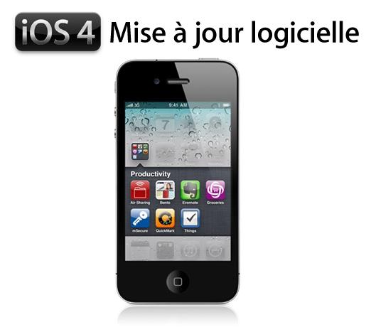 Mise à jour logicielle gratuite iOS 4 de votre iPhone mise à jour logicielle ios 4 iPhone de Apple