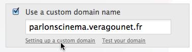 2eme étape Comment faire pointer un Tumblr sur un nom de domaine OVH ?
