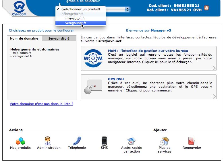 4eme étape Comment faire pointer un Tumblr sur un nom de domaine OVH ?