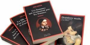 Les trois tomes de la série Découverte de manuscrits inédits de Stieg Larsson