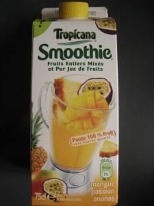 Smoothie Tropicana mangue passion ananas