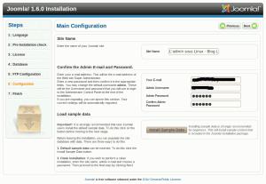 joomla 1 6 installer6 conf site 300x207 Nouveautés de Joomla 1.6   Howto dInstallation et Test