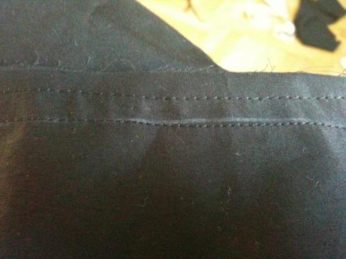 faire une coulisse My little black dress Japonaise