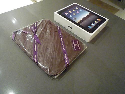 Idée cadeau: un iPad enrobé de chocolat