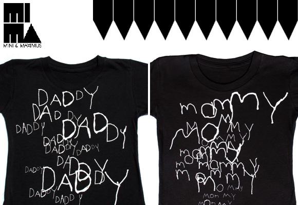 MINI & MAXIMUS :: collection uno - daddy & mommy tees for kids