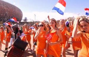 Belles supportrices hollandaises à la coupe du monde
