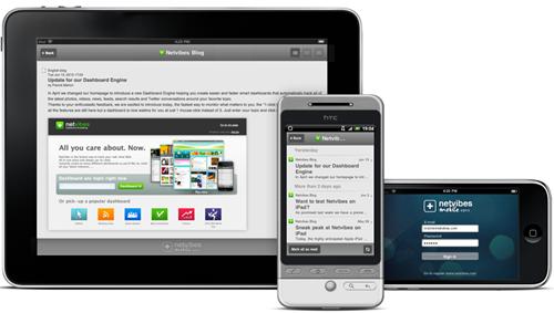 Le portail Netvibes disponible sous Android, Iphone et Ipad