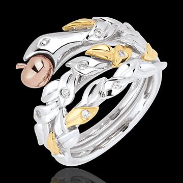 Le serpent: forme inspirante pour bijoutiers et joailliers Bague Fruit Défendu edenly