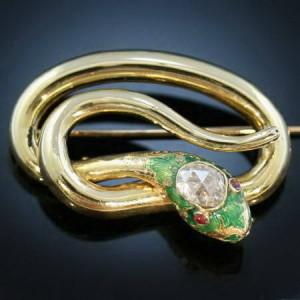 Le serpent: forme inspirante pour bijoutiers et joailliers antique-serpent