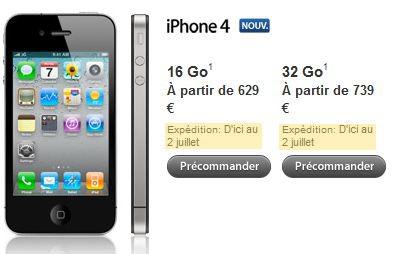 iPhone 4: Rupture de stock iPhone 4: Rupture de stock
