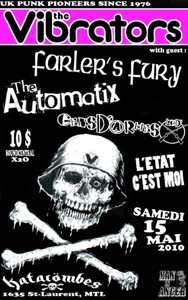 Farler’s Fury + The Automatix + Les Gens d'Armes + L'État c'est moi aux Katacombes à Montréal le 15/05/2010