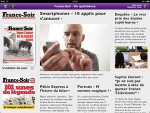 France-Soir maintenant sur iPad