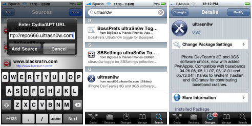 Désimlockage iOS 4: baseband 05.13.03 avec Ultrasn0w 0.93