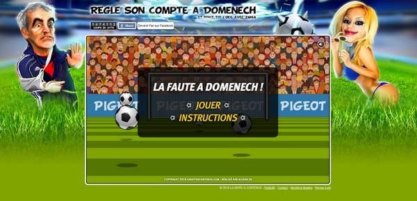 La Faute à Domenech, le jeu qui buzz sur lentraineur de léquipe de France faute domenech1 La Faute à Domenech, le jeu qui buzz sur lentraineur de léquipe de France