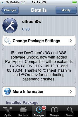Ultrasn0w Pour desimlocker votre iPhone 3.1.3 ou 4.0