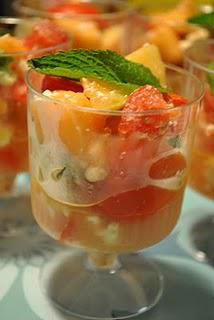 Salade de Cantaloup, Tomates & Feta