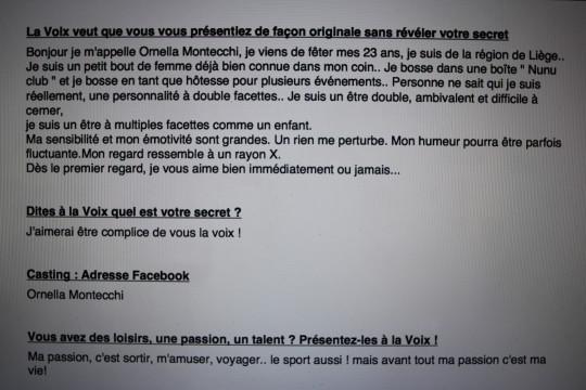 ornella montecchi1 Secret story 4 – EXCLU – Liste des candidats !