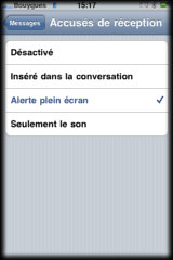 iPhoneDelivery: Accusés de réception sur iPhone iOS 4