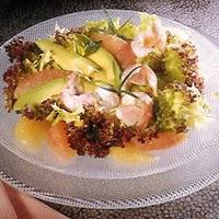 Salade de langoustines au pamplemousse rose
