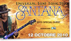 Santana en concert à Bercy le 12 octobre 2010