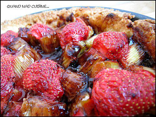 Tarte à la rhubarbe et aux fraises tarte rhubarbe fraises2