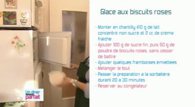 glace aux biscuits roses Une glace aux biscuits roses...