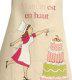 Un dîner presque parfait : Frédérique en rose… tablier original