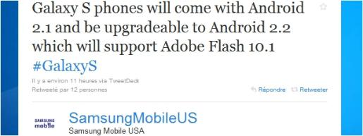 samsung-galaxy-s-froyo Le Galaxy S aura droit à Android 2.2 Froyo