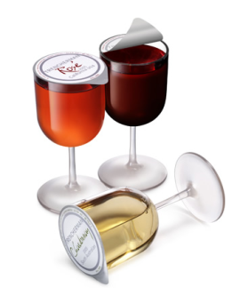 Vin au verre plastique Vin au verre plastique