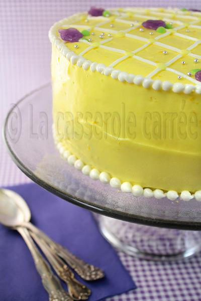 Gâteau d'anniversaire triple citron