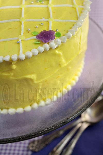 Gâteau d'anniversaire triple citron