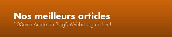100eme Article du Blog Du Webdesign bilan ! 100eme Article du Blog Du Webdesign bilan !
