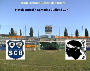 Match amical SCB / Joueurs sélection Corse demain : Changement de lieu
