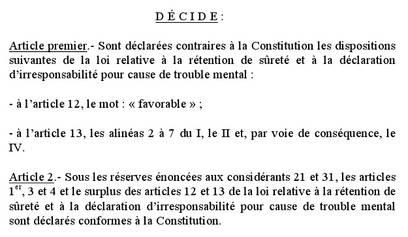 QPC: première facherie entre les voisins du Palais Royal (Cons. constit, n° 2010-9 QPC du 02 juillet 2010 Section française de l’OIP) dispositif.1278084671.jpg